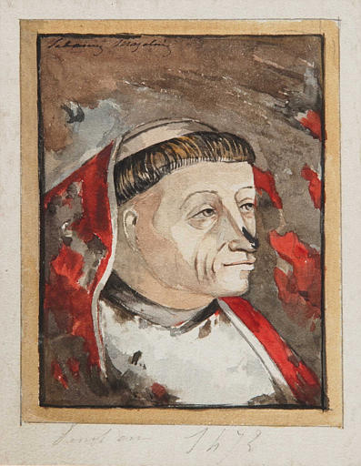 Portrait du cardinal Jean Rolin, actuellement au musée Rolin