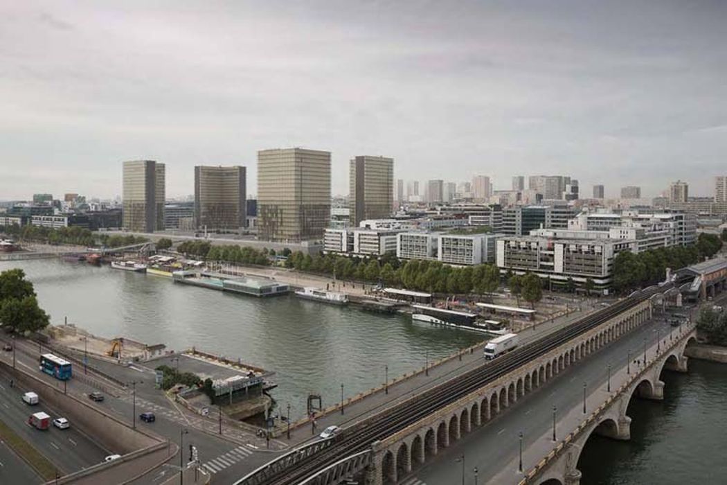 vue générale des bâtiments dans leur environnement