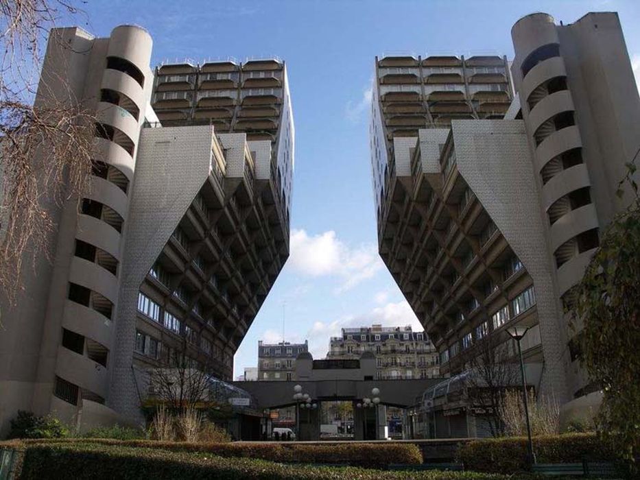 vue générale des bâtiments