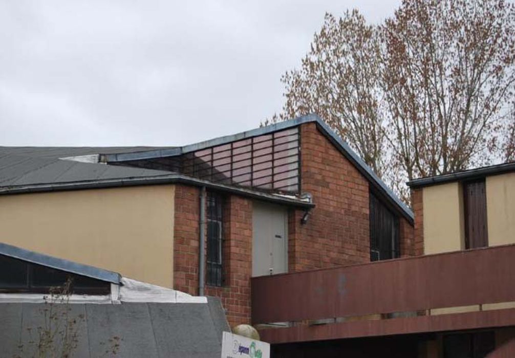 ouverture zénithale et passerelle d'un logement