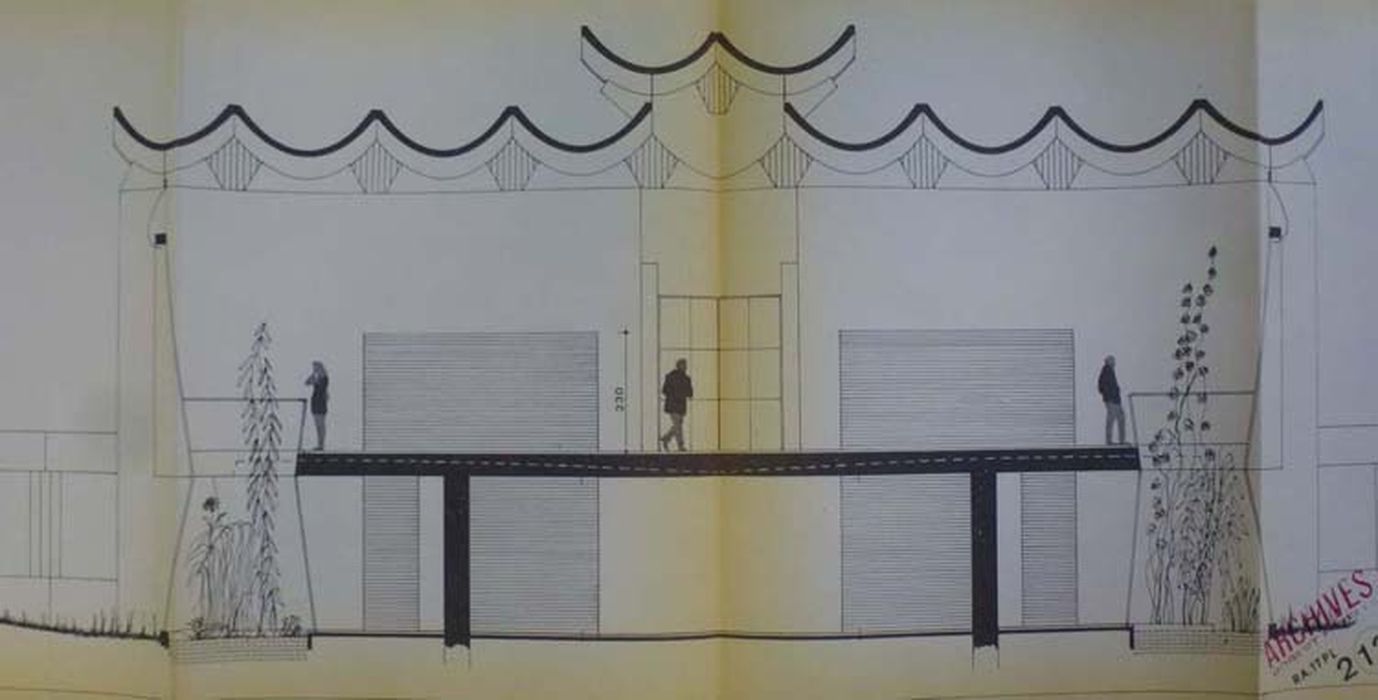 coupe transversale du bâtiment A