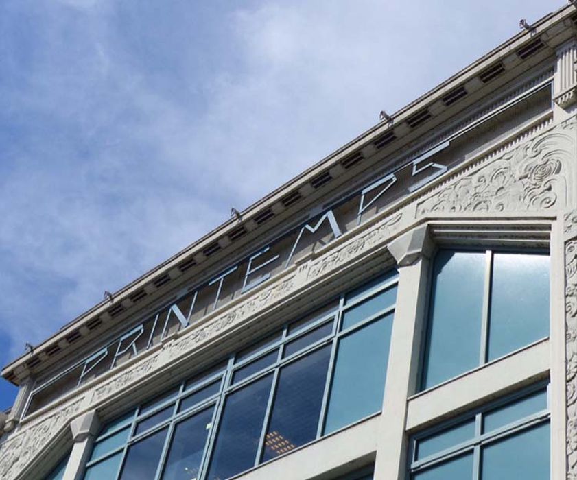 façade antérieure, vue partielle