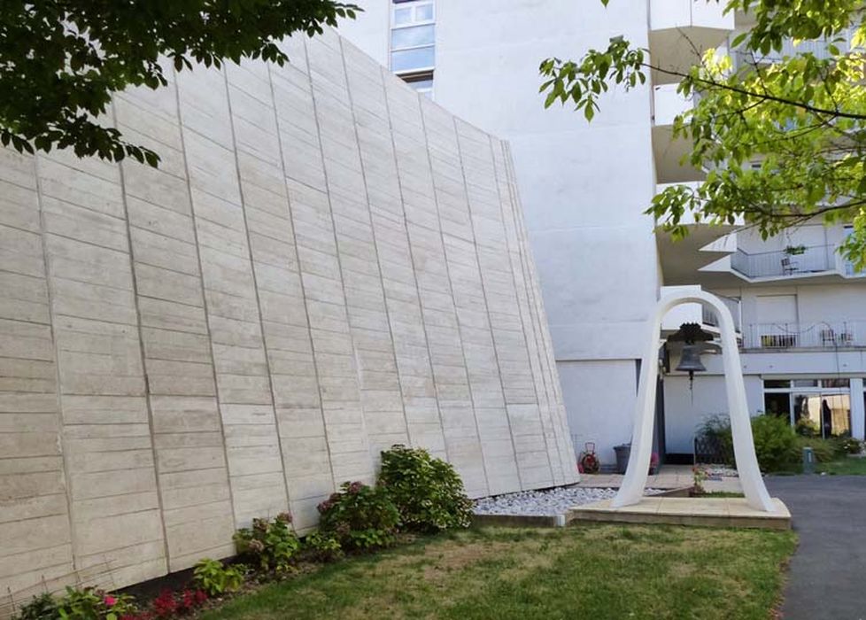façade ouest, vue partielle