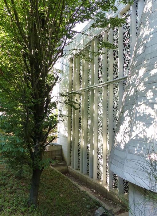 façade ouest, vue partielle