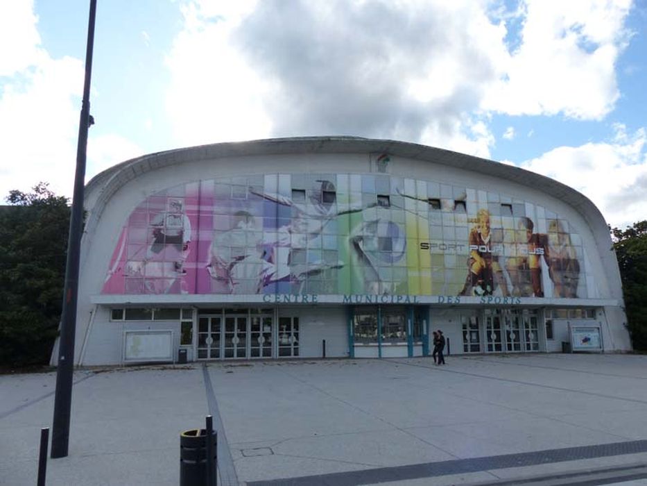 gymnase, façade antérieure