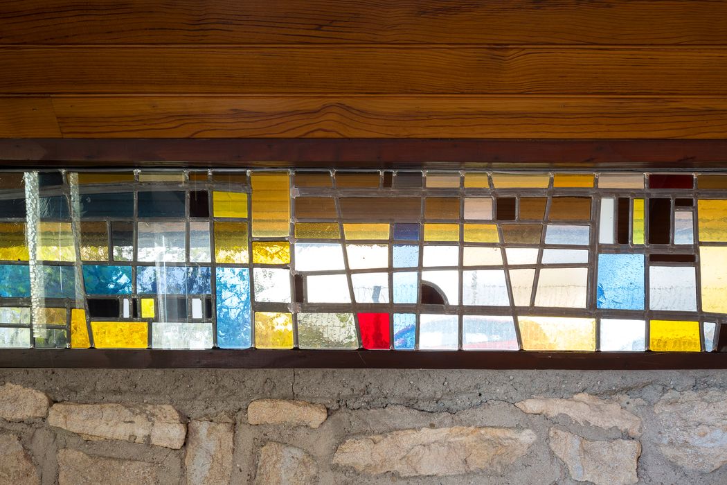vitraux, vue intérieure