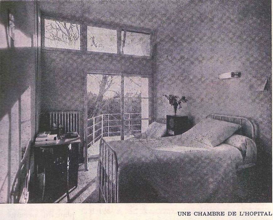 détail d’une des chambres de l’hôpital