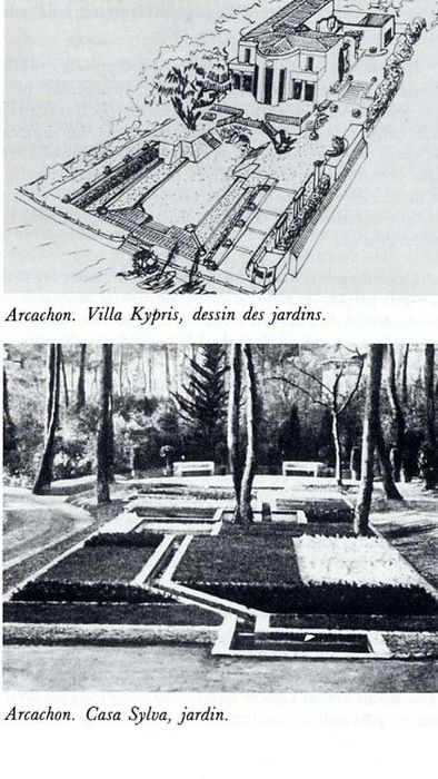 plan et vue partielle du jardin