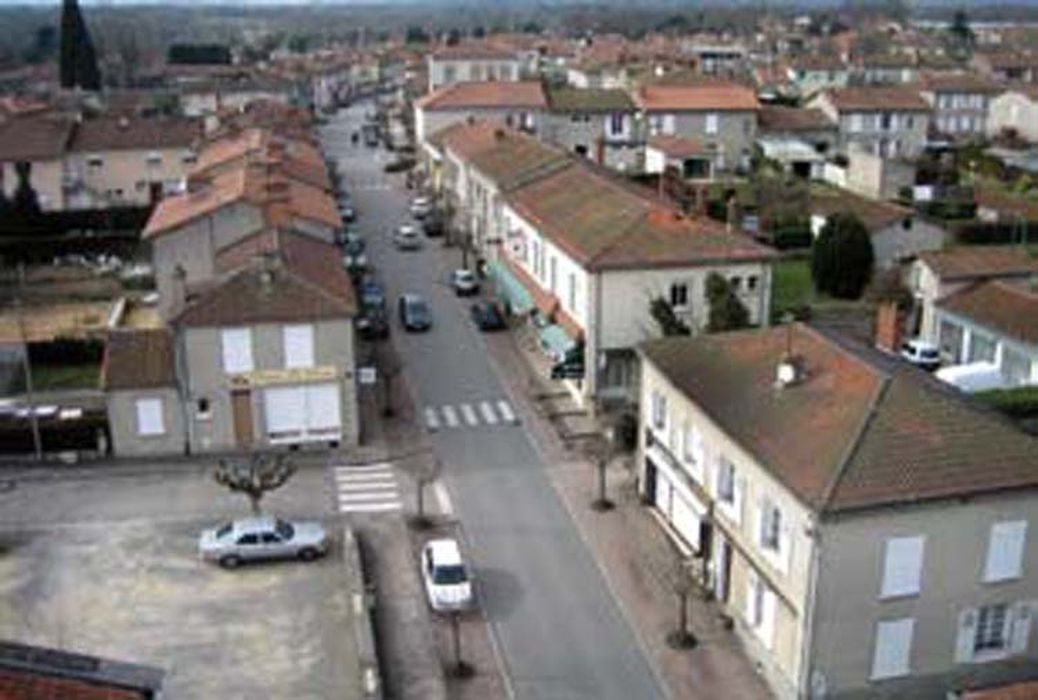 vue aérienne partielle du nouveau bourg