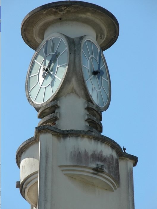 vue ciblée du cadran de l'horloge