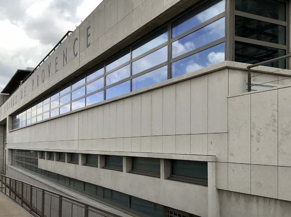 façade ouest, vue partielle