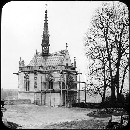 La chapelle Saint-Hubert en cours de restauration