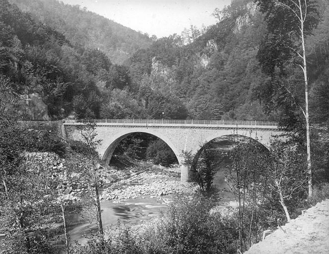 Vue générale des gorges de la Cère