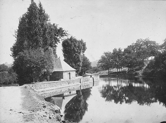 Vue générale ; rivière d'Auray