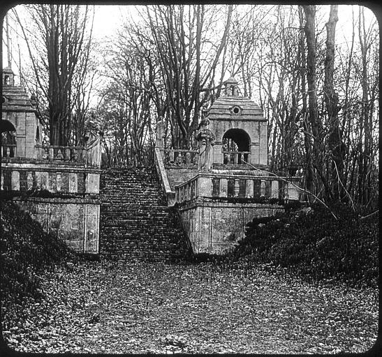 Parc, escaliers