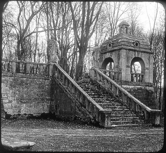 Parc, escaliers