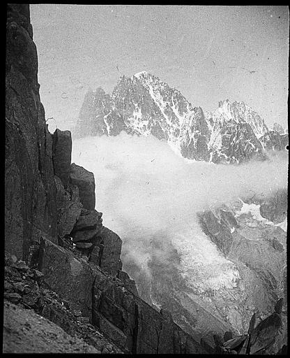 Vue prise du col de la Bûche, l'aiguille Verte