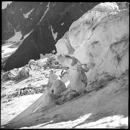 Mont Blanc : séracs à La Jonction