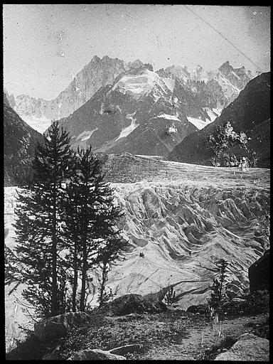 Vue générale de la mer de glace