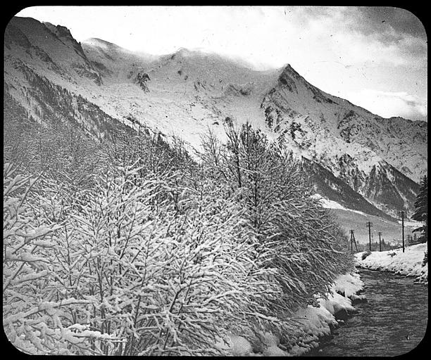 La vallée de Chamonix et le Mont Blanc