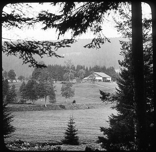 Vue sur la ferme du bout du lac de Gérardmer