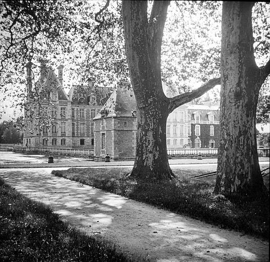 Vue partielle prise du parc