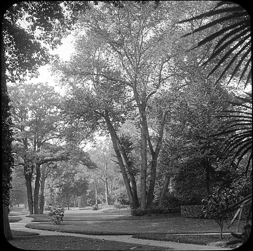 Une allée serpentine du parterre