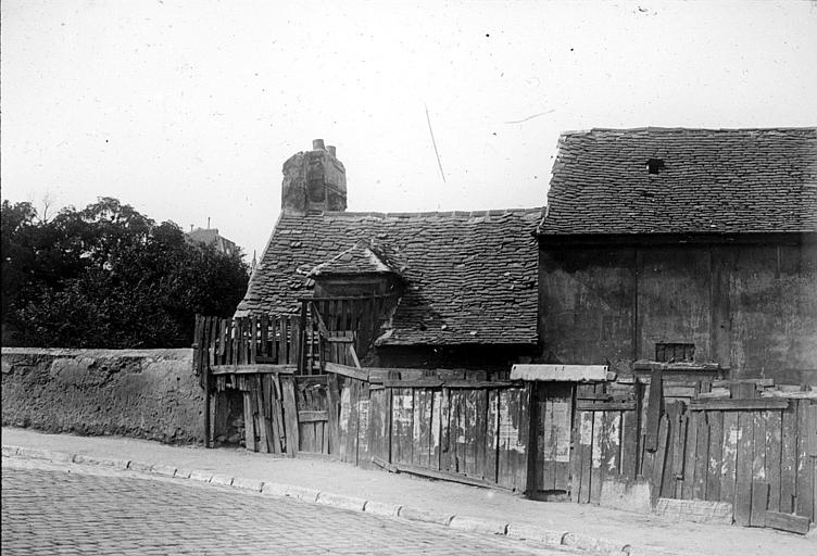 Façade arrière d'une maison donnant sur le boulevard Auguste Blanqui