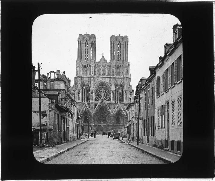 Façade ouest, vue animée