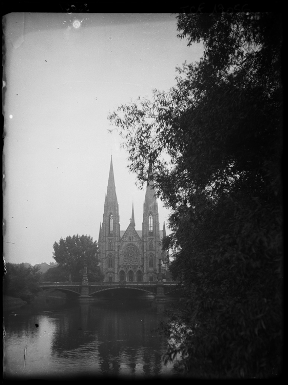 L’Ill, l’église Saint-Paul et le pont de l’Université