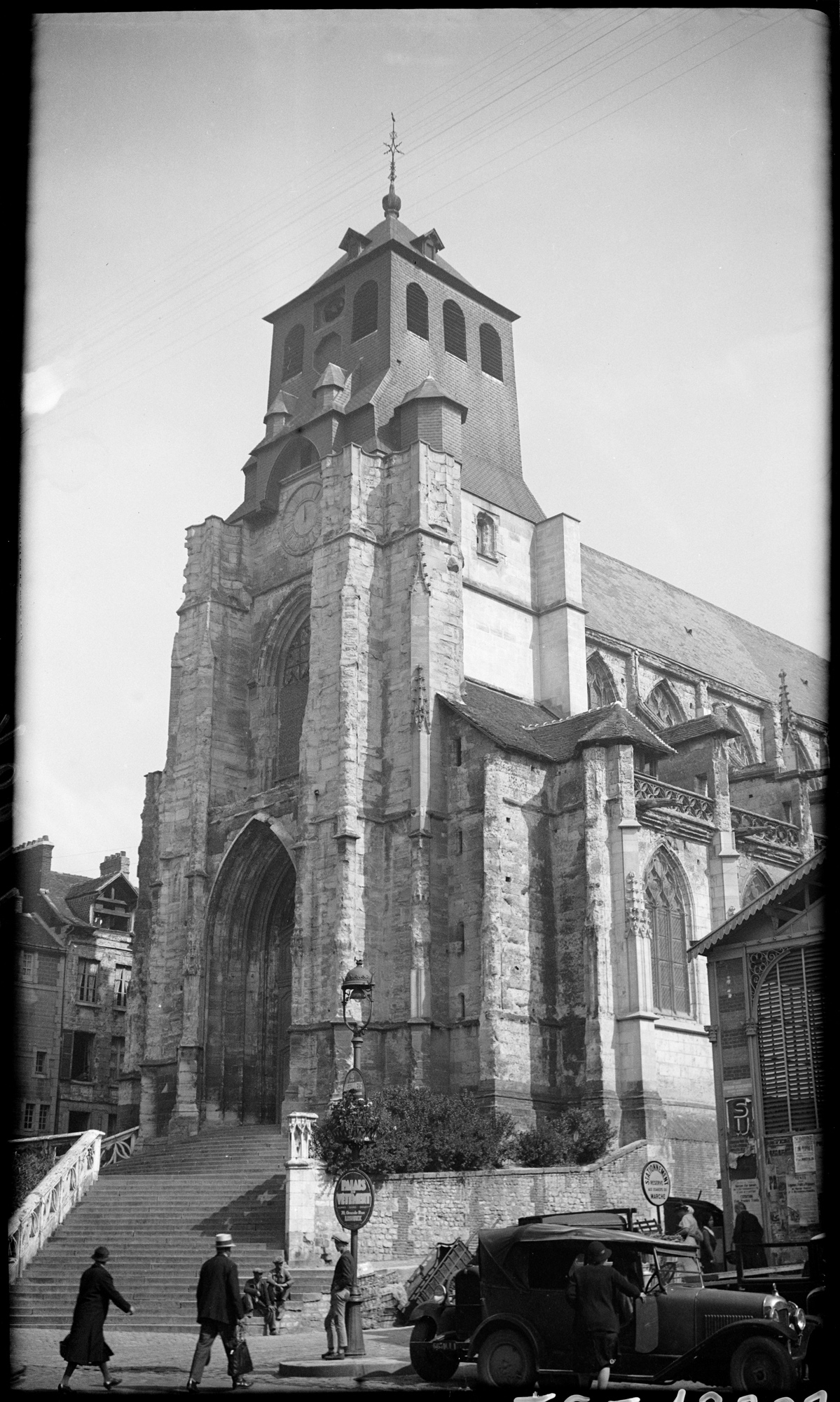 Vue latérale de la façade ouest