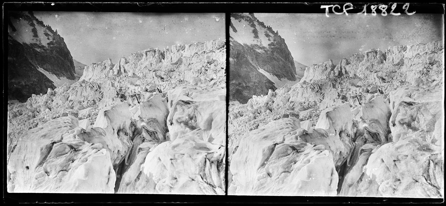 Glacier du Géant : séracs