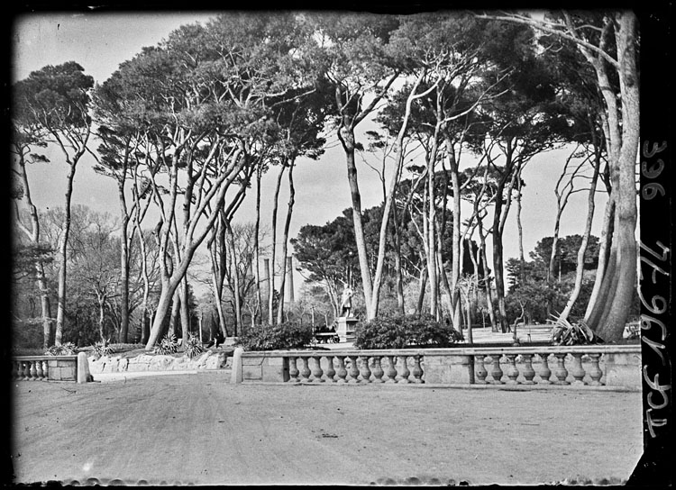 Vue partielle du parc Borély