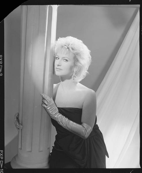 La présentatrice de télévision Evelyne Leclerc