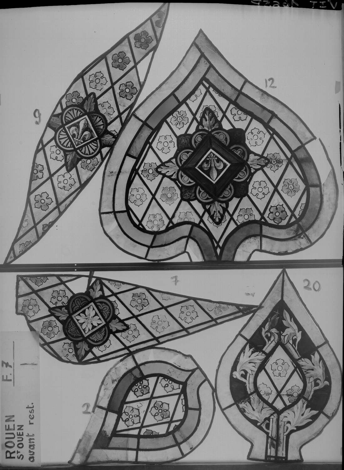 Fenêtre 7 ; Fragments 9 - 12 - 7 - 20 - 2