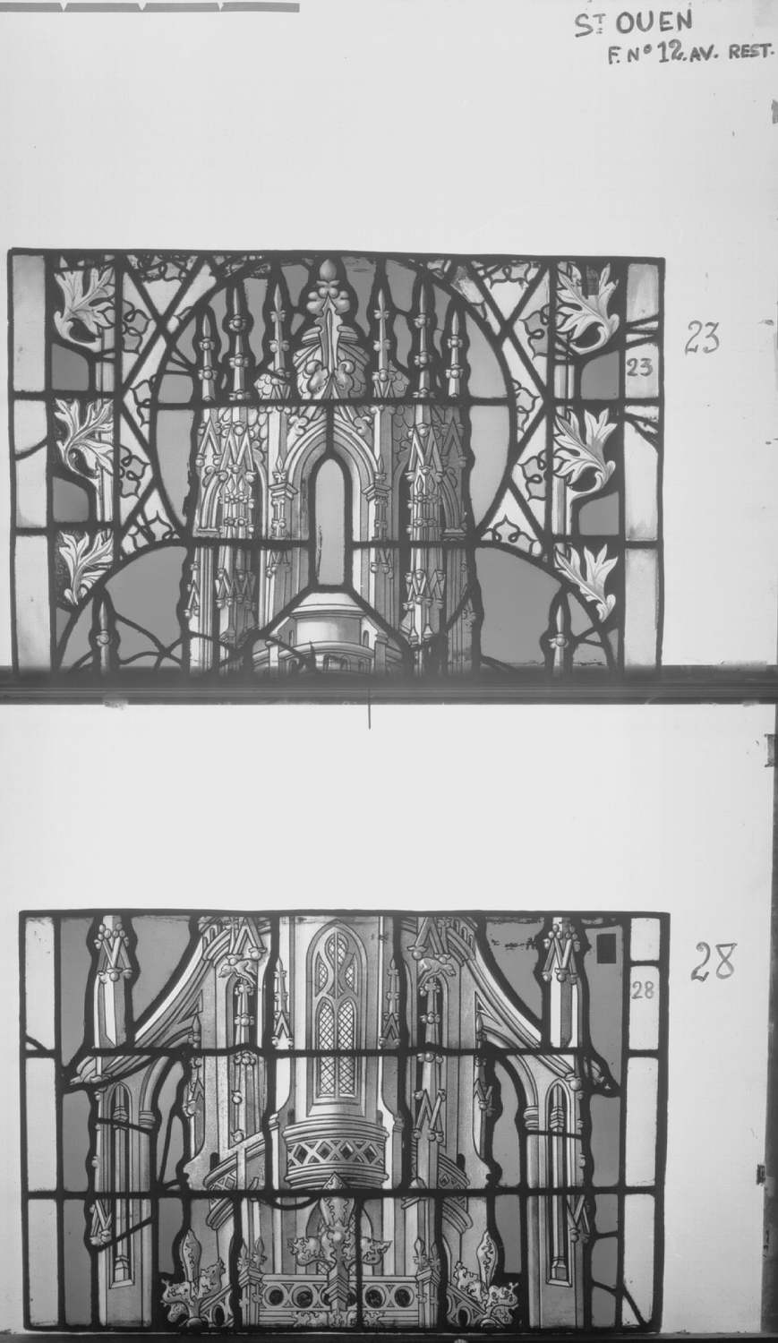 Fenêtre 12 ; Panneaux 23 - 28