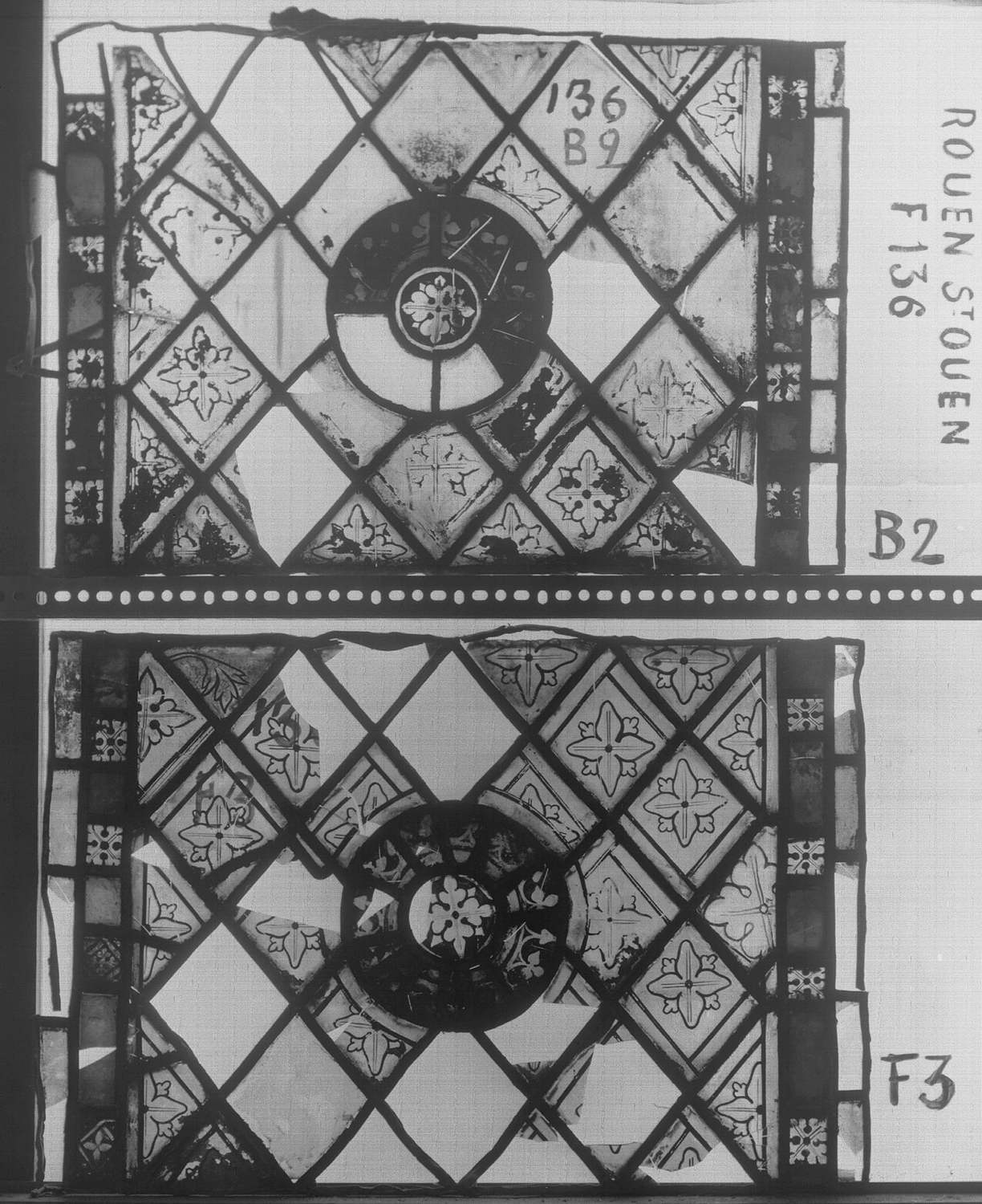 Fenêtre 136 ; Panneaux B2 - F3