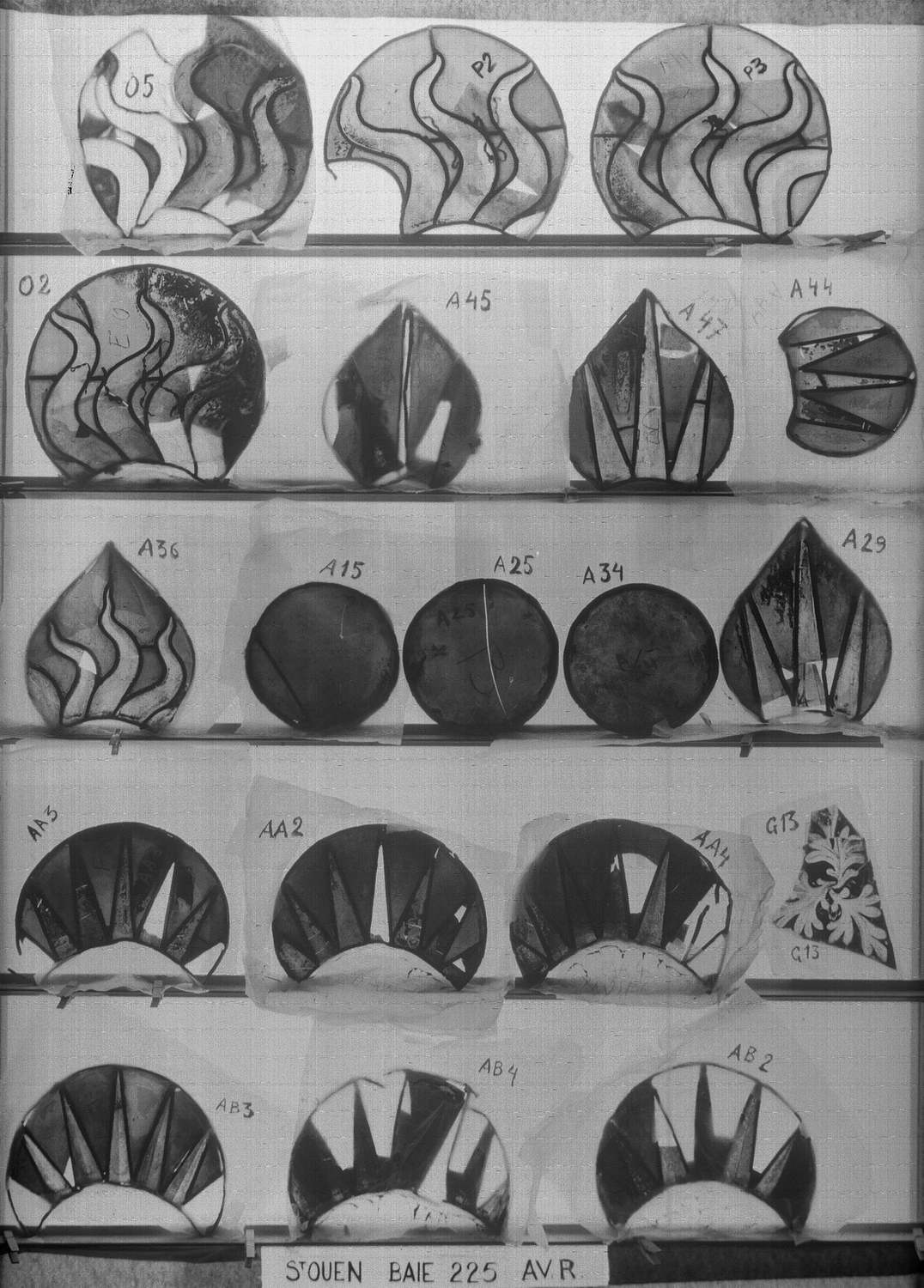 Baie 225 ; Fragments