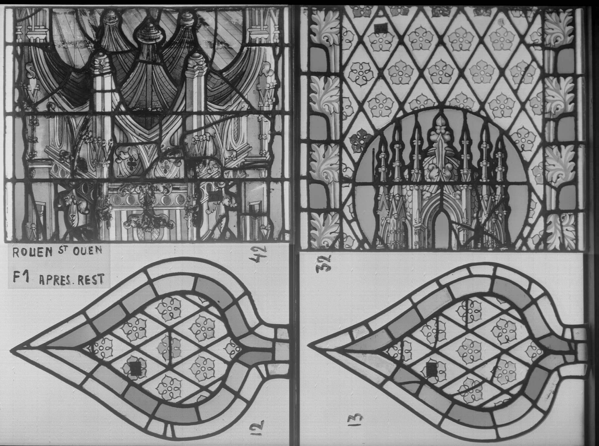 Fenêtre 1 ; Lobes 12 – 13 ; Panneaux 32 - 42