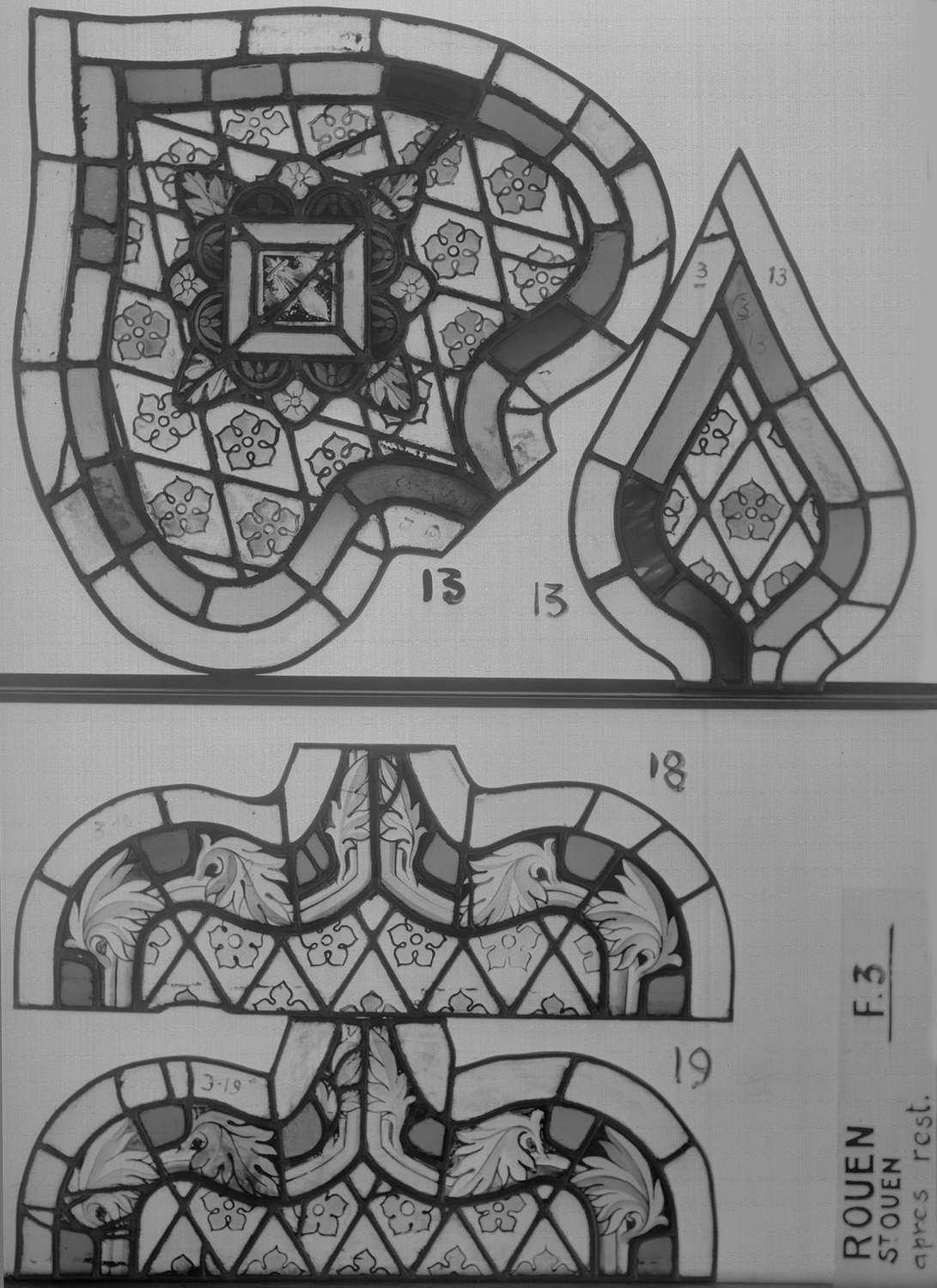 Fenêtre 3 ; Fragments 13 – 13 bis - 18 - 19