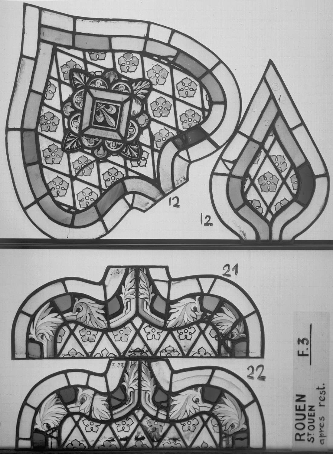 Fenêtre 3 ; Fragments 12 – 12 bis - 21 - 22