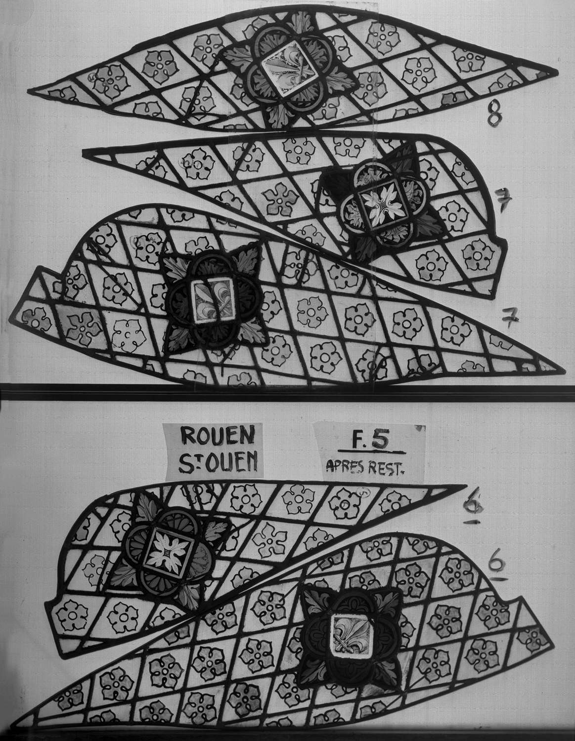 Fenêtre 5 ; Fragments 8 - 7 – 7 bis - 6 – 6 bis