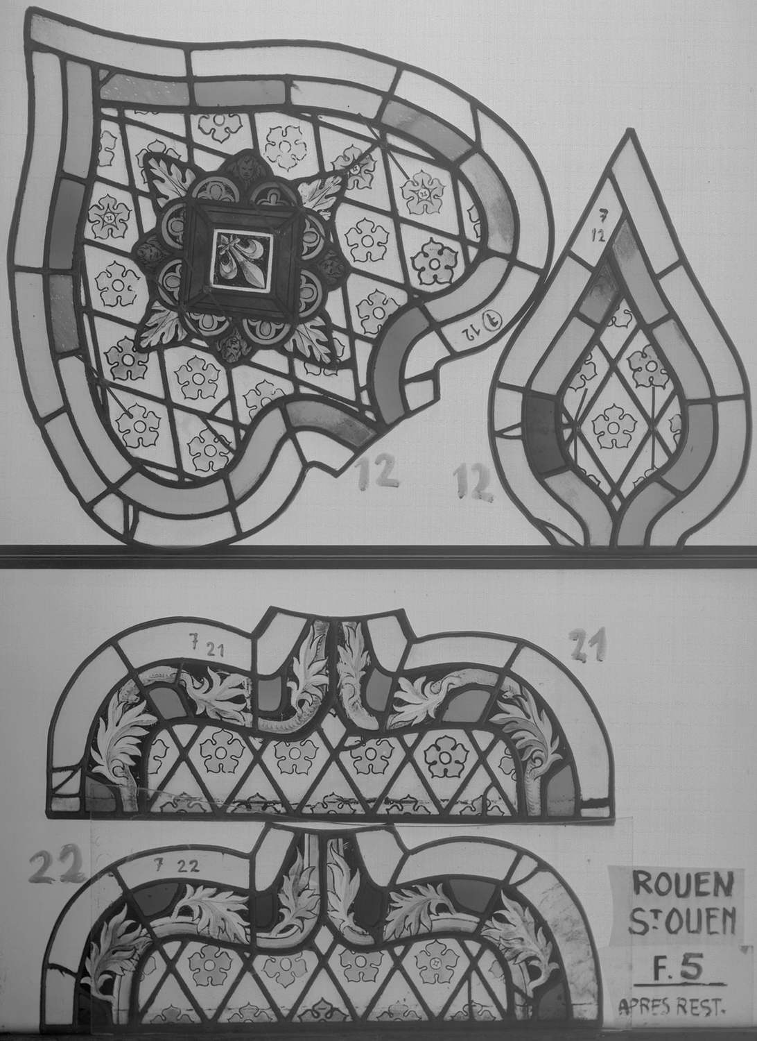 Fenêtre 5 ; Fragments 12 – 12 bis - 21 - 22