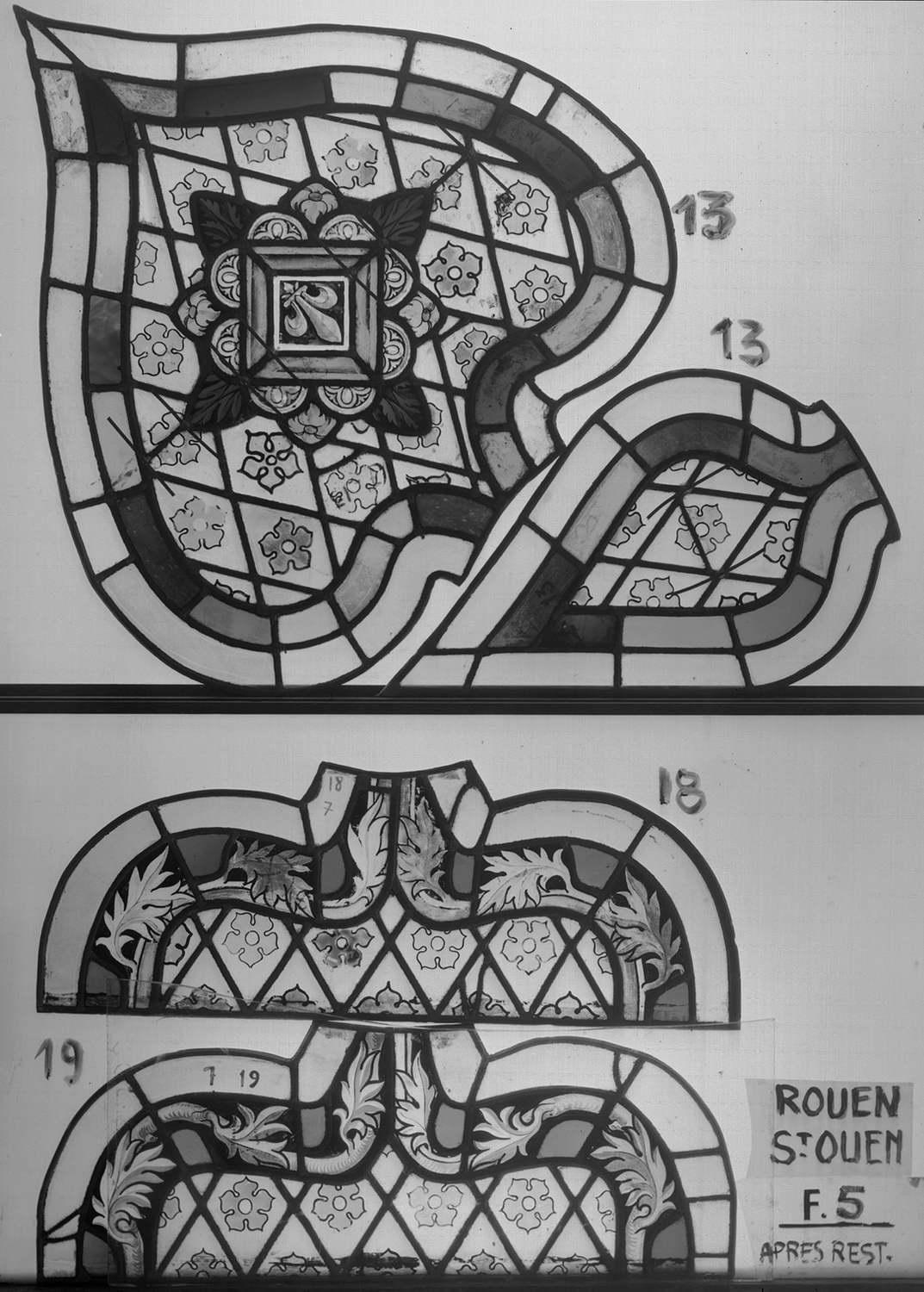 Fenêtre 5 ; Fragments 13 – 13 bis - 18 - 19