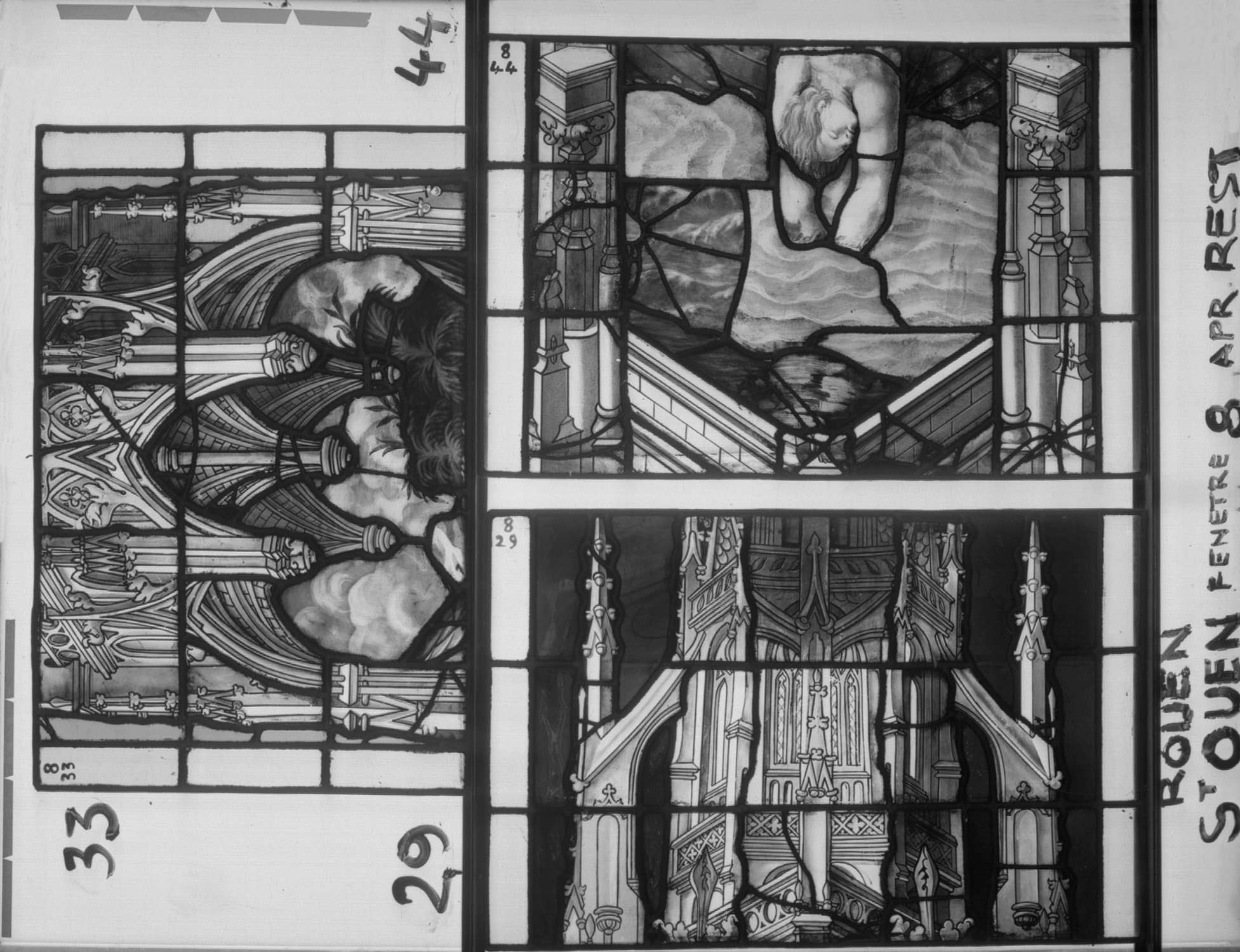 Fenêtre 8 ; Panneaux 29 - 33 - 44