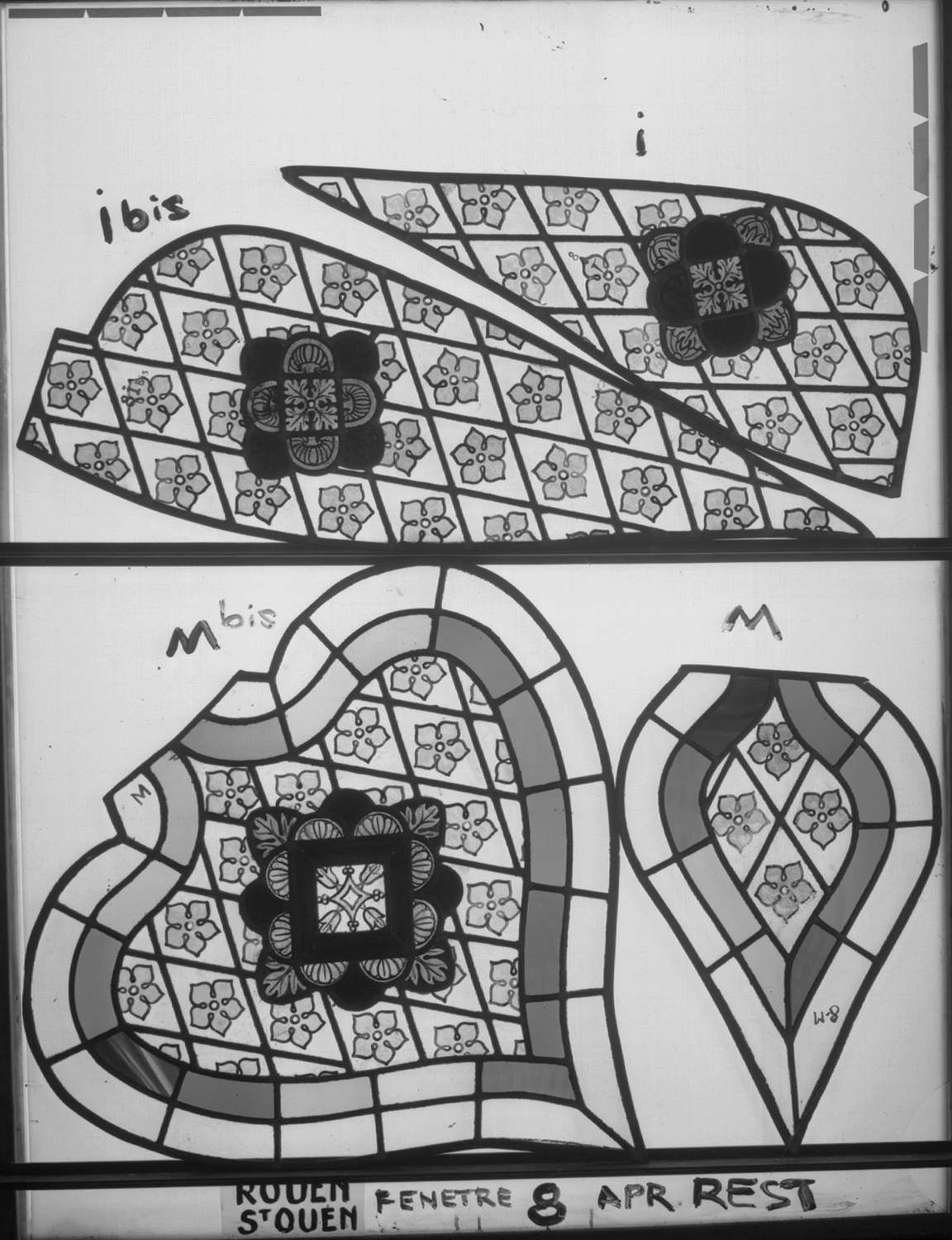 Fenêtre 8 ; Fragments I – I bis - M – M bis