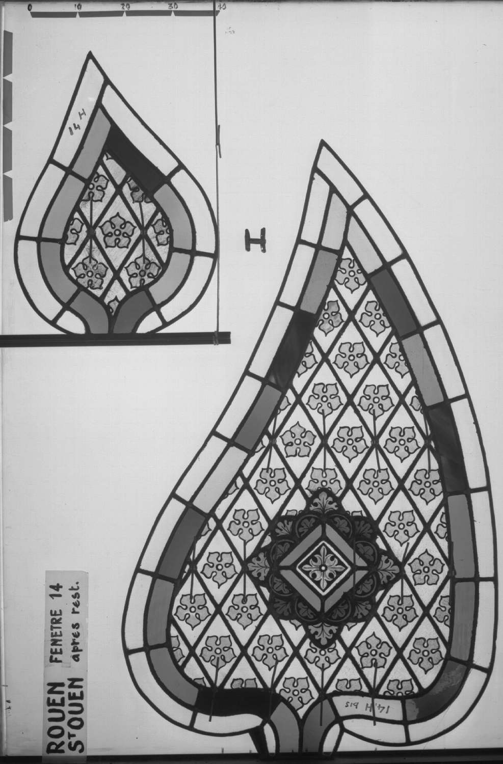 Fenêtre 14 ; Fragments H – H bis