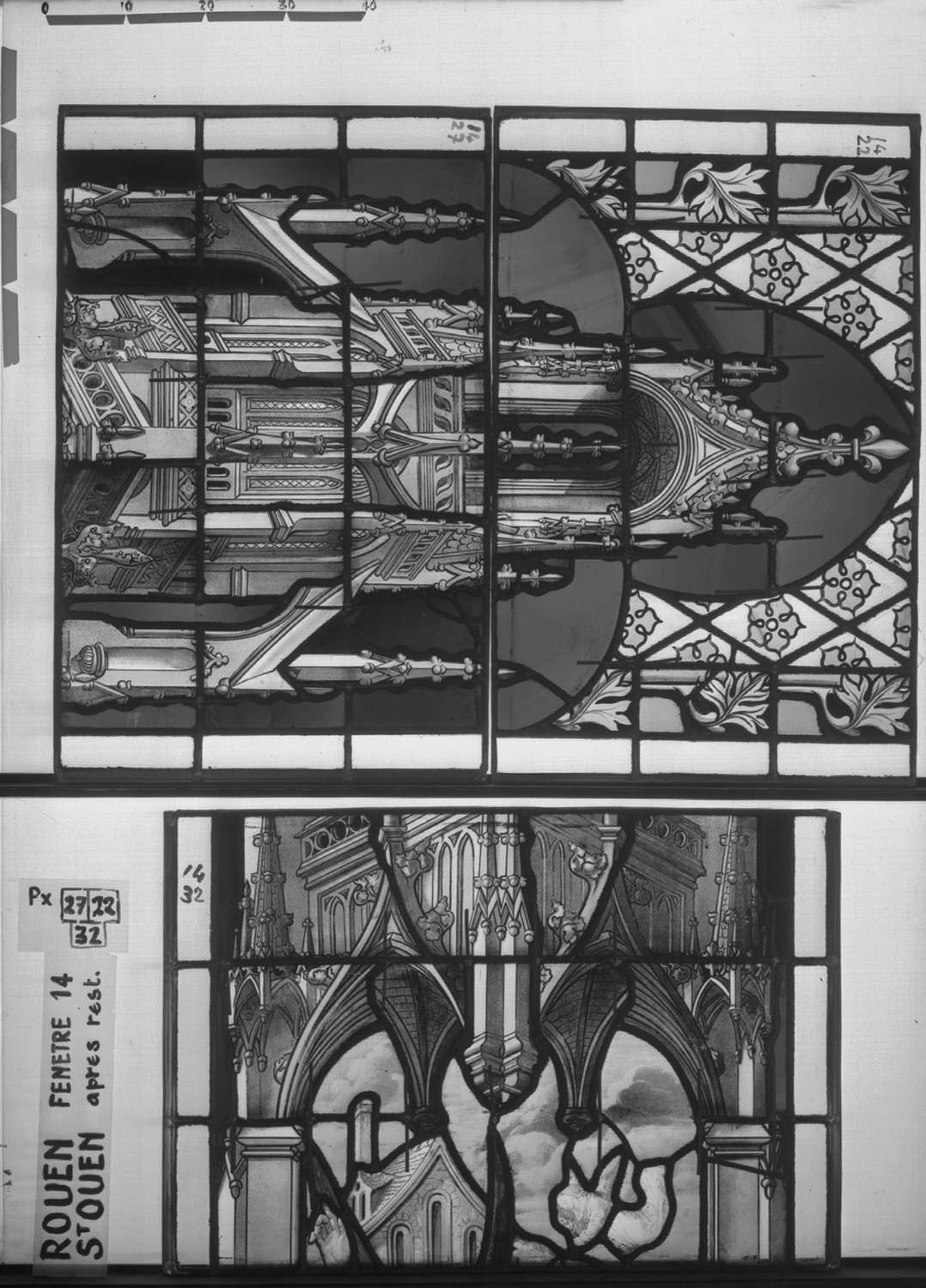 Fenêtre 14 ; Panneaux 27 – 22 - 32