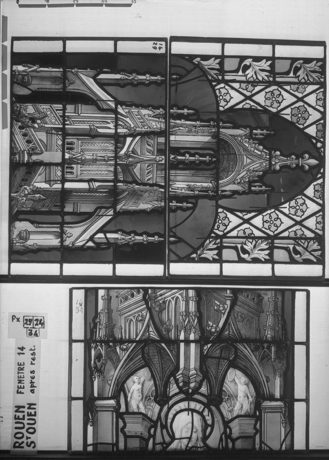 Fenêtre 14 ; Panneaux 29 – 24 - 34