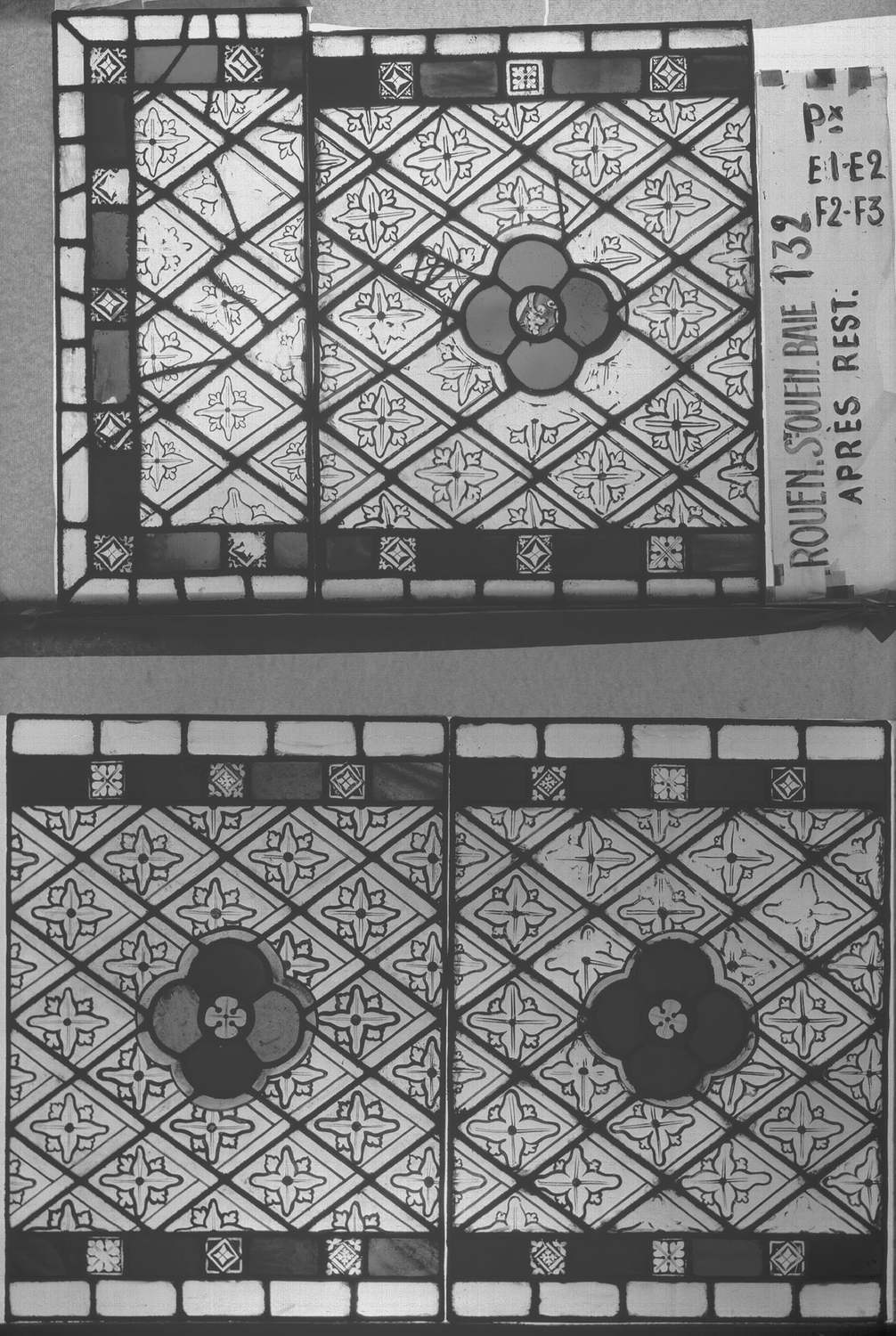 Baie 132 ; Panneaux E1 - E2 - F2 - F3